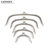 1Piece Glossy Silver Arc Basic Metal Purse Frame Kiss Clasp Lock DIY Bag Accessories 6.58.510.512.51520.5CM Bag Accessory