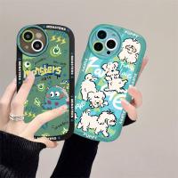 เคส Hp A17 A57 A3S A77S A15 A52 A16 A16K A54 A53 A12 A5S A7 F1S A31 A59 A78 A83 A92 A37 F9 Reno 8T A1K มอนสเตอร์และลูกสุนัขเคส TPU แบบนิ่ม