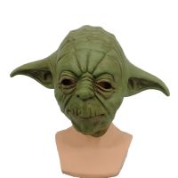 【LZ】✌  Star Wars Master Yoda Cosplay Trajes Látex Capacete Festa de Halloween Acessórios