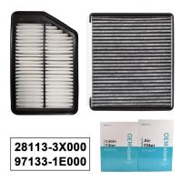 เครื่องยนต์รถยนต์และ Cabin Pollen Air Filter สำหรับ Hyundai Elantra Coupe GT Kia Forte Forte5 L4 1.8L 2.0L 2013 2014 2015 2016 28113-3X000-fliqmajfnwyhd