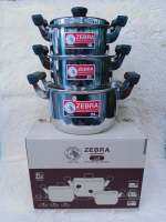 หม้อ หม้อหุงต้ม ชุดหม้อ Zebra หม้อหุงต้มตราหัวม้าลาย รุ่น Carry 18 /20/ 24 ซม ทำจากสเตนเลสเกรด SUS 304 ปลอดสารที่เป็นอันตรายต่อสุขภาพ