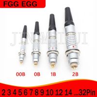 FGG EGG 00B 0B 1B 2B Connector 2 3 4 5 6 7 8 9 10 12 14 16 18 19 26 32pin Aviation Plug And Audio Equipment Camera Power Socket  Wires Leads Adapters