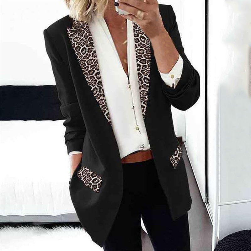 Womens Casual Blazers Open Front Long Sleeve Work Office Jackets Blazer 