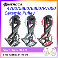 MEROCA ตีนผีจักรยานเสือหมอบ,ล้อนำทาง5800 6800 R8000 8700RD เซรามิกแบริ่ง16T ล้อโซ่จักรยานสำหรับระบบ Shimano