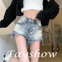 duanjiu6303660 Fayshow y2k กระโปรง กระโปรงยีนส์ ของผู้หญิง หลวม A24L09T