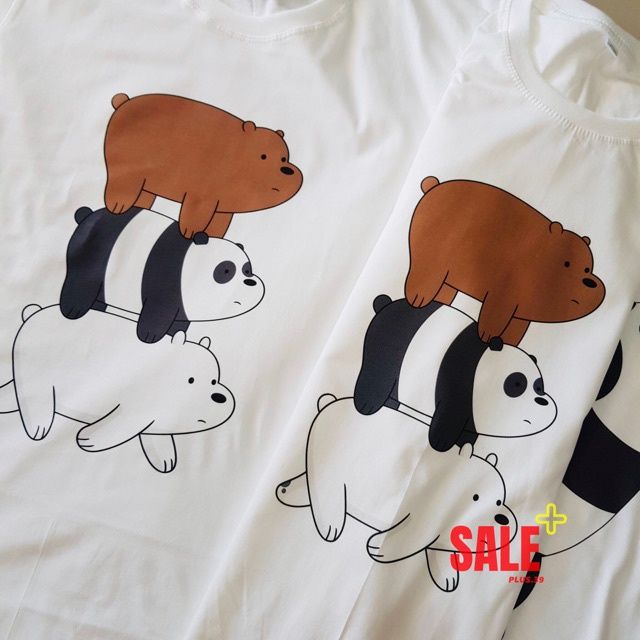 พร้อมส่ง-ส่งจากไทย-ไม่ใช่งานโหลเลื่อน-ดูงานจิงเสื้อยืด-ลาย-we-bare-bear-พร้อมส่ง-งานพรี่เมี่ยมs-5xl