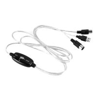 USB IN-OUT MIDI Cable Converter PC to Music Keyboard Adapter Cord