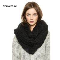 [A Flexible] Couverture RingScarf ผู้หญิง WinterScarves NeckSolid ผ้าพันคอสุภาพสตรี WarmSoft ถักสายผูกผมผ้าพันคอ