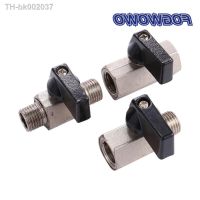 ✠┇﹊ 1/4 Threaded Mini Brass Ball Valve BSP Male To Female Air Compressor Valves Garden Irrigation Water Pipe Stop Valve 1 Pc