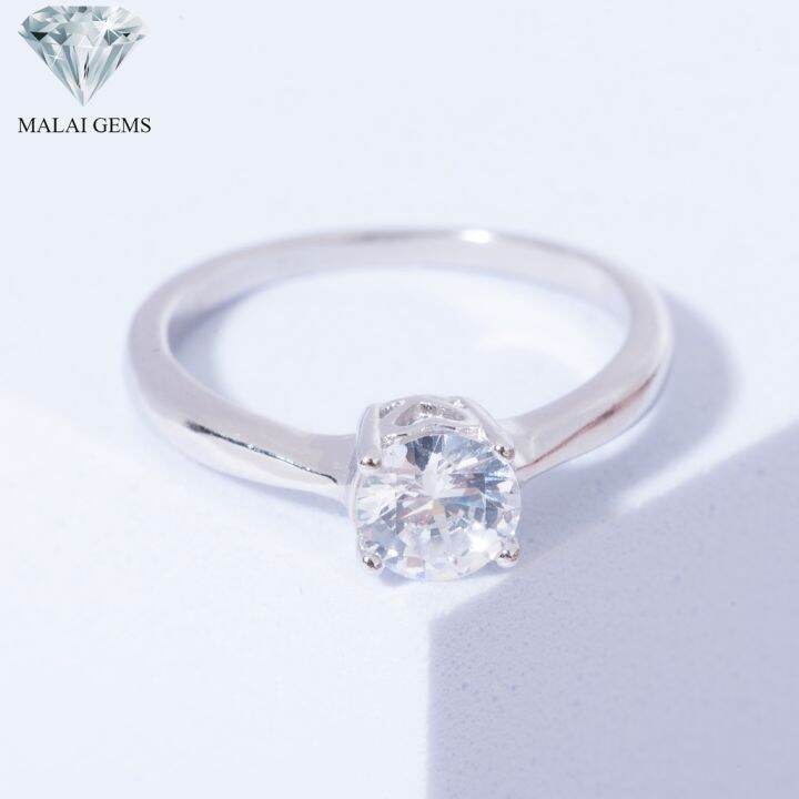 malai-gems-แหวนเพชร-เงินแท้-925-เคลือบทองคำขาว-ประดับเพชรสวิส-cz-รุ่น-151-r03143-แถมกล่อง-แหวนเงินแท้-แหวนเงิน-แหวน