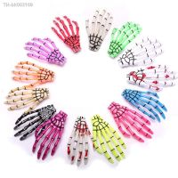 ๑◑ 2Pc New Creative Skull Hand Bone Hairpin Gripper Ghost Skeleton Hair Clips Hairclips Bone Claw Hair Accessories Gift Hairclip