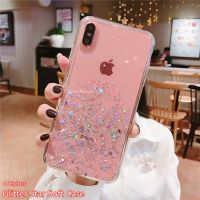 [L.W.F 2022]✉✑☃OPPO R17 R15 Pro R11s R11 R9s R9 Plus Clear Glitter แฟชั่นนุ่ม TPU ซิลิโคนสีชมพูปลอกกันกระแทก