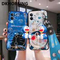 DKHORSING เคสโทรศัพท์ใหม่สำหรับ VIVO V29 5G ตุ๊กตาโดราเอม่อนน่ารักกรอบการ์ตูนเคสด้านหลังซิลิโคน V29 Vivo 5G VIVOV29สายคล้องมือ + สายคล้องคอ