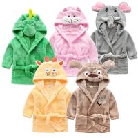 Baby Boy Girls Robes Lovely Children 39;s Long Sleeve Hooded Kids Bath Robe Kids Clothes Night gown for Baby Infant Overalls