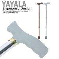 YAYALA Adjustable Aluminum Cane Non-Slip for Elderly Safety Height on 10 Levels