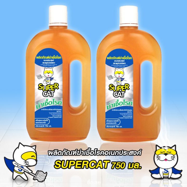 ยกลัง-แพ็ค-12-ขวด-supercat-hygiene-multi-use-disinfectant-ผลิตภัณฑ์ฆ่าเชื้อโรคอเนกประสงค์-น้ำยาฆ่าเชื้อโรค-99-9