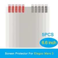 หน้าจอเครื่องพิมพ์3D 6.6นิ้ว5ชิ้นฟิล์มกันรอยสำหรับ Elegoo Mars 3 LCD กันรอยขีดข่วน