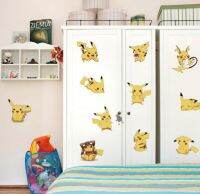 【HOT JJSGWIXLOOWEHG 541】โปเกมอนญี่ปุ่นการ์ตูน Pikachu น่ารักสำหรับเด็ก39; S ห้องห้องนอนโรงเรียนอนุบาลสติ๊กเกอร์ติดผนังกันน้ำลอกออกได้ของขวัญคริสต์มาส