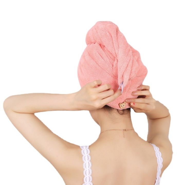 hotx-cw-new-merbau-coral-fleece-dry-hair-cap-absorption-drying-shower-thicken-turban-bedroom