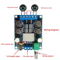 -502 High-Power Digital Power Amplifier Board TPA3116D2 50Wx2 Dual-Channel Stereo Audio Amplifier Module DC4.5-27V Kits