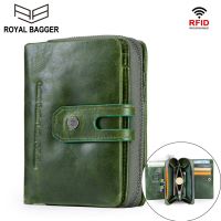 Ladies Leather Retro Short Wallet