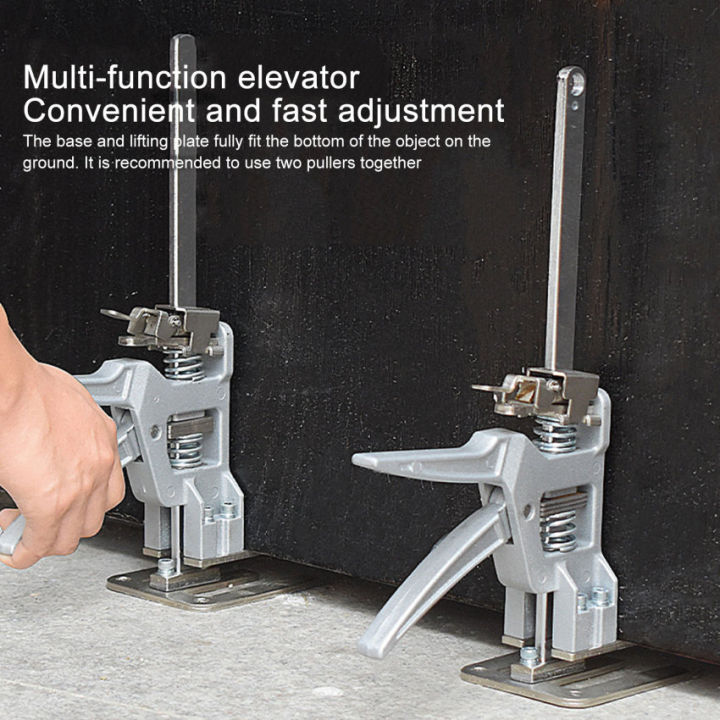 เครื่องมือยกด้วยมือ2ชิ้นแผงประตูประหยัดแรงเครื่องมือยกตัวปรับความสูงลิฟท์บอร์ดติดตู้ประตูแบบ-drywall