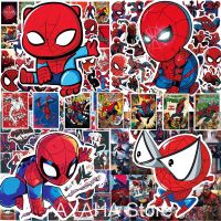 50pcs Disney Marvel The Avengers Spider Man Sticker DIY Laptop Luggage Skateboard Superhero Graffiti Decal Cool Sticker for Kids