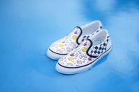 [ของแท้ ส่งฟรี จากไทย] รองเท้าเด็ก VANS KIDS SLIP-ON FLOUR SHOP