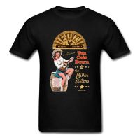 ROCKABILLY Rock Hardcore Guitar Classic T Shirts Vintage Electric Music Techno 100% Cotton Mens T-Shirt Pin Up Tops T Shirt  NYTB