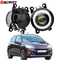 2ชิ้น/คู่ (ซ้าย + ขวา) รถแองเจิลอายส์-แต่ง H11 LED ไฟตัดหมอกสำหรับ Citroen C3 Fc_ Hatchback 2005 2006 2007 2008 2009 2010