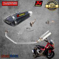 ท่อadv150 ท่อhonda ท่อakrapovic shorty สีเทา ปากเคฟล่า xadv150 ท่อแต่ง xadv150 เสียง แน่น นุ่ม ทุ้ม ไม่แต่งในรอบสูง ระบายความร้อนได้ดี อัตราเร่งดีขึ้น ตรงร