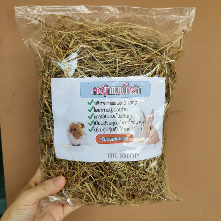 หญ้าแพงโกล่าแห้ง-pangola-grass-สำหรับสัตว์แกสบี้-กระต่าย-หนู-สัตว์เลี้ยงขนาดเล็กบำรุงฟัน-80กรัม