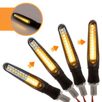 สัญญาณไฟเลี้ยวรถจักรยานยนต์ Led อเนกประสงค์12V Ip68กันน้ำตามลำดับอำพัน4ชิ้น