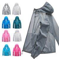 HOT★ใหม่ Windproof เสื้อขี่จักรยานผู้ชายกันน้ำสำหรับผู้หญิงป้องกันแสงแดด Hooded แจ็คเก็ตเดินป่าตั้งแคมป์ UV เสื้อล่าสัตว์ตกปลาเสื้อผ้า