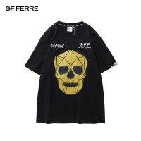 2023 NEWGF FERRE Men S Skull Print Short Sleeve T-Shirt Simple Loose Trend