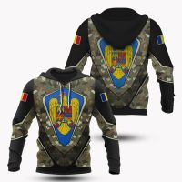 Moldova Flag and Emblem Pattern Hoodies For Male Loose Mens Fashion Sweatshirts Boy Casual Clothing Oversized Streetwear