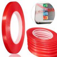 5Meters/roll 0.2mm Thick Strong Sticky Adhesive PET Red Film Clear Double Side Tape For Mobile Cell Phone Repair