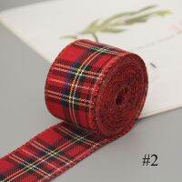 Newly Checkered Wired Edge Ribbons 6m British Style Buffalo Plaid Gingham Roll DIY Embroidery Decoration for Sewing Wrapping