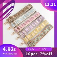 Bag Straps 3.8/5cm Wide Shoulder Strap Ethnic Style Shoulder Straps Stylish Ethnic Style Jacquard Shoulder Strap Bag Accessories