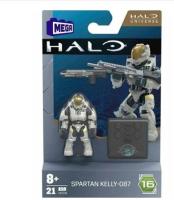 Mega Construx Bloks แอคชั่นฟิกเกอร์เกม Halo เดิม Mega Bloks โมเดลแกะสลักอนันต์บล็อกตัวต่อฮีโร่รัศมีของเล่นเด็กผู้ชาย