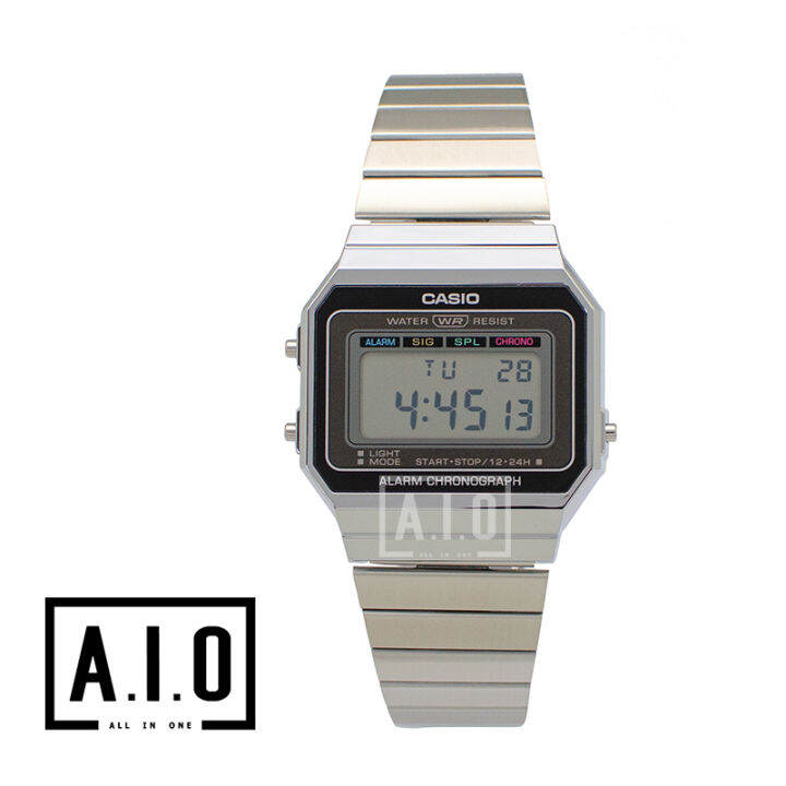 [100% ORIGINAL] Casio Vintage Standard Digital Silver Stainless Steel ...