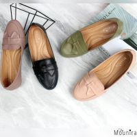 *Hesti รองเท้าส้นแบน สินค้าใหม่ล่าสุด โดย [ลดราคา] Mounira