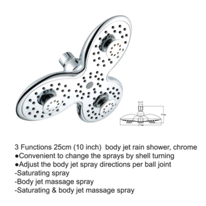 3-pedal-ห้องอาบน้ำฝักบัวหมุนได้สำหรับหัวน้ำมุม-ปรับ-sprinkle-สำหรับหัวฝักบัวสายฝนหมุนได้สำหรับหัวน้ำ-s