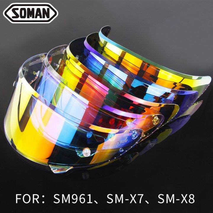 SOMAN 961 SM X7 SM X8 Visor Motorcycle Helmet Anti Glare Sunscreen Anti
