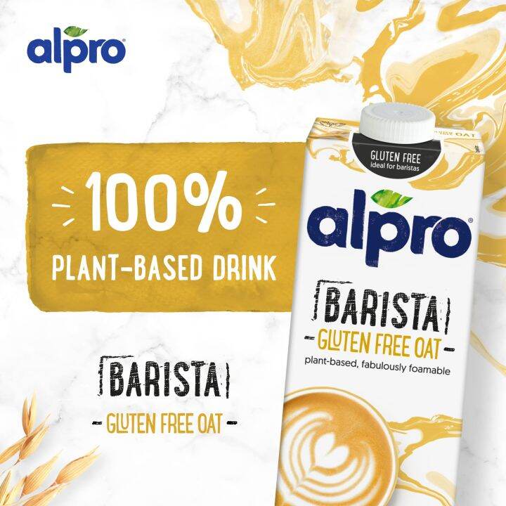 Alpro Barista Oat Gluten Free Oat Plant Based Fabulously Foamable