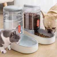 s Gravity Food and Water Dispenser Set Automatic Waterer FeederSet Double Bowls Design for Small Medium Big s Dogs Cats