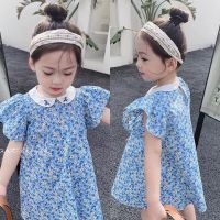 CUTE BABY?พร้อมส่ง?ชุดเดรสเด็กผู้หญิง ชุดกระโปรงเด็กคอปก ชุดเดรสสำหรับเด็กผู้หญิง(358)