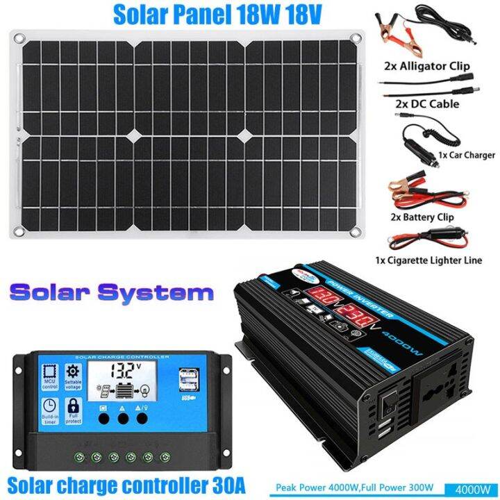 4000W/6000W Solar Panel Combo Inverter 110V-220V Solar Panel Controller ...