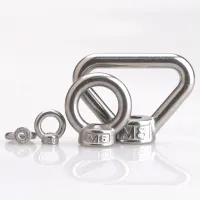 304 Stainless Steel Eyenut Triangular Ring Lifting Lug Nut Toroidal Marine Toroidal Nut M3 M4 M5 M6 M8 M10-M20