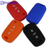 oyaweira jingyuqin 4 Colors Silicone Car Key Cover Case For HYUNDAI i30 Verna Veloster for KIA K2 K5 Picanto Rio Sportage